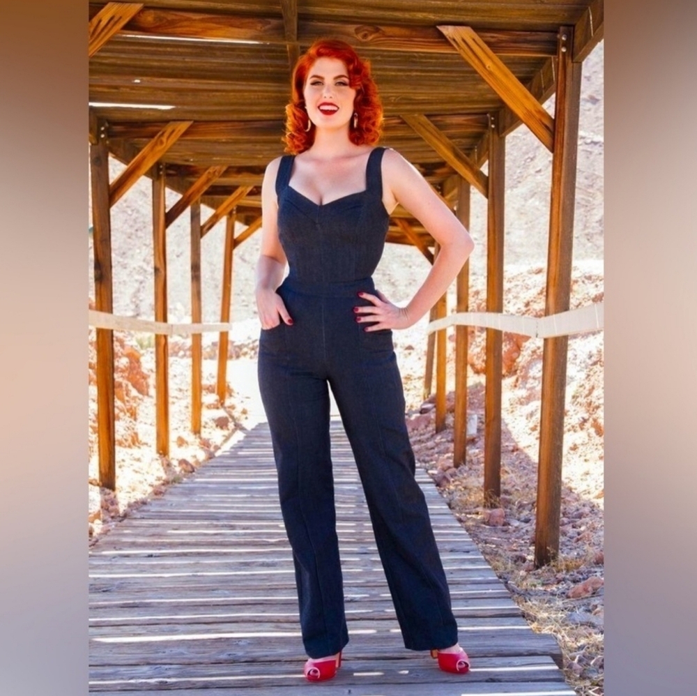 Laura Byrnes jean overalls. Never worn!